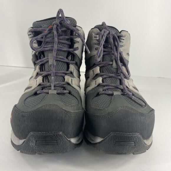 Merrell Work Boots Womens Size 8.5 Waterproof Safety Steel Toe Slip Gray Hike - Picture 4 of 14